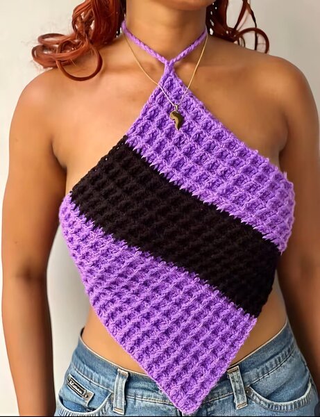 Top crochet bohème
