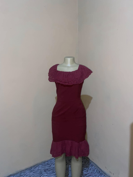 Dress burgundy