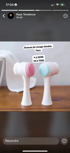 Brosse visage double face