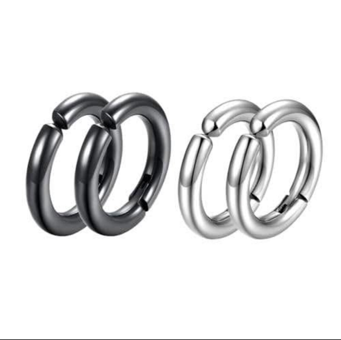 Boucles d'oreilles en acier inoxydable