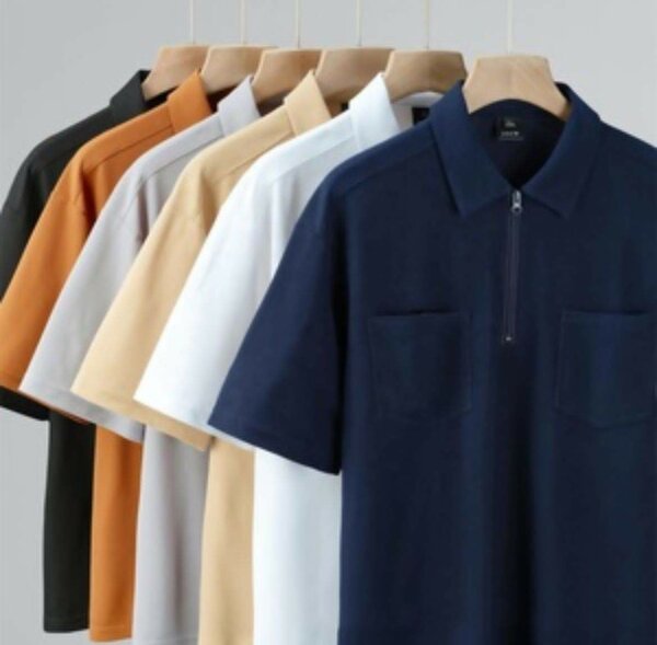 Polo Homme Zippé Élégant