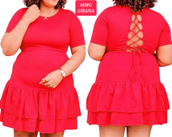 Cascading Ruffle Hem Dress