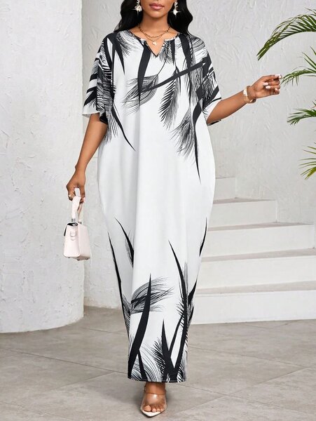 Robe Maxi Imprimée Élégante