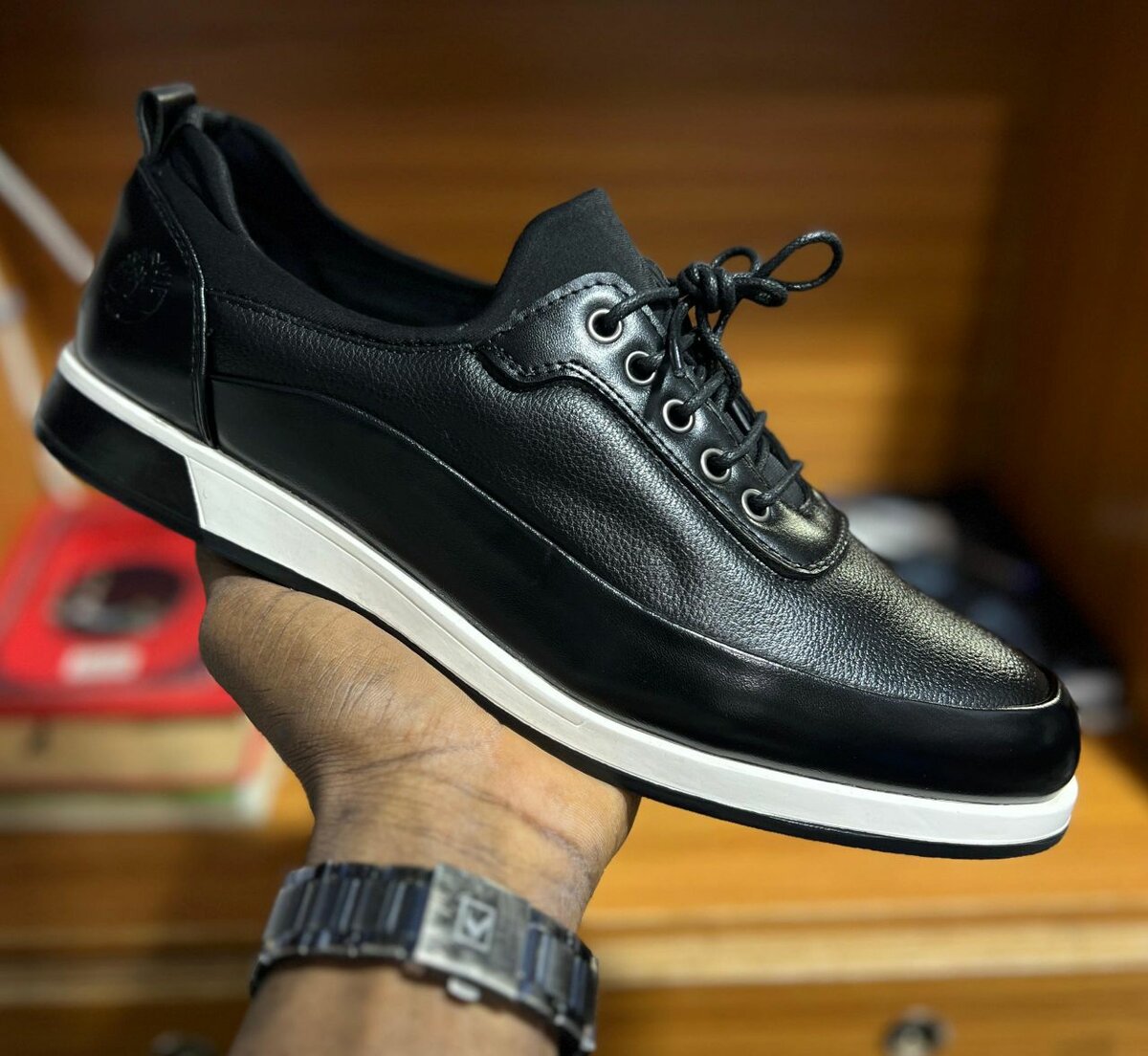 Chaussures décontractées en cuir