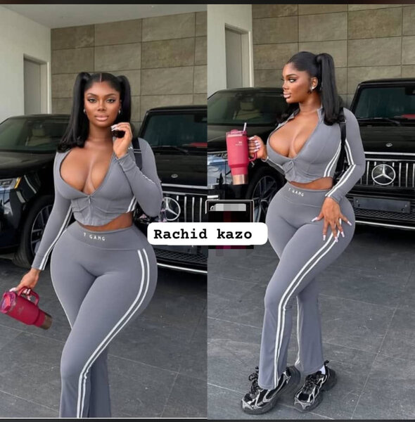 Ensemble de sport gris femme