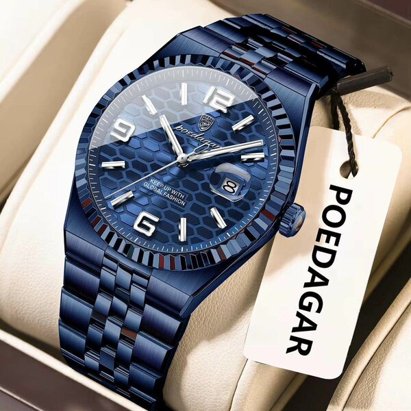 Montre Bleue Hommes Luxe