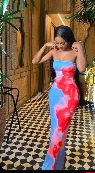 Robe longue élégante dégradé