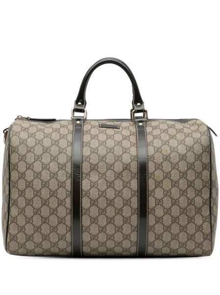 Gucci canvas duffel bag