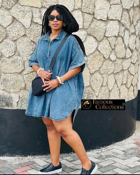 Robe en jean décontractée