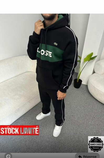 Ensemble survêtement noir homme