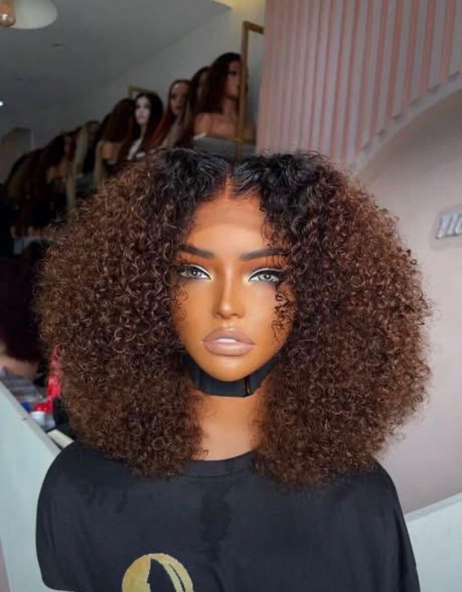 Perruque synthétique curly - Cheveux afro