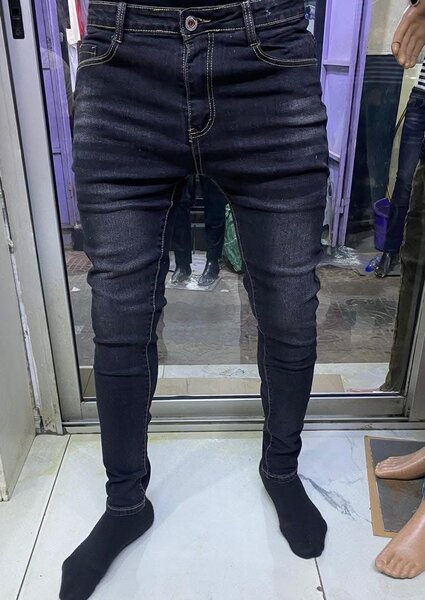 Jean slim noir homme