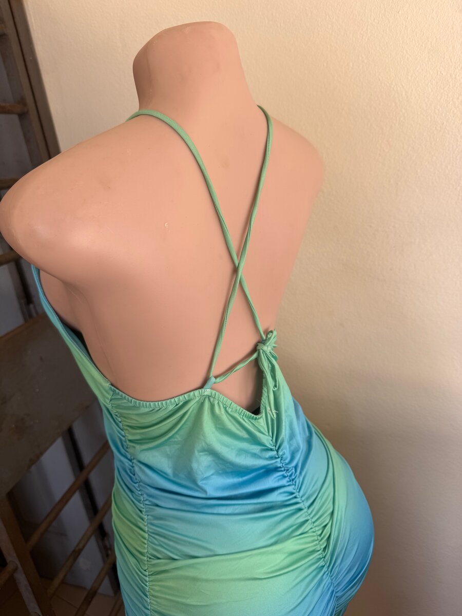 Robe dos nu dégradé