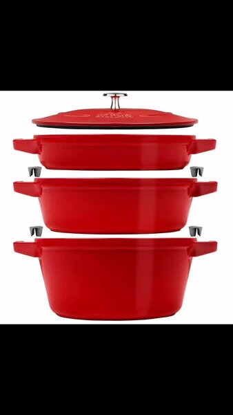  Stackable Cast Iron Set