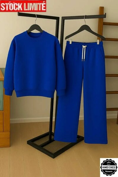 Ensemble survêtement bleu homme