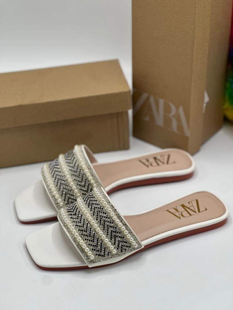 Zara beaded slippers