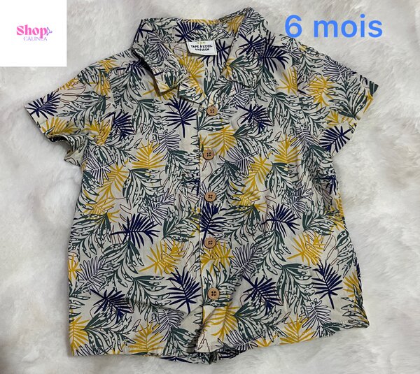 Chemise bébé tropicale