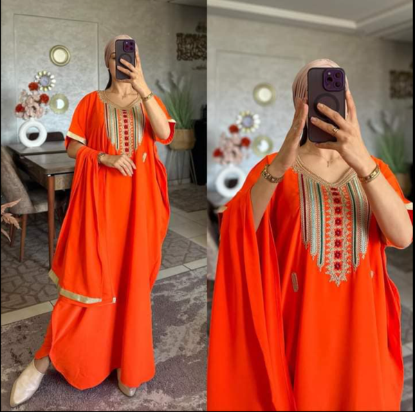 Boubou de beau boubou avec foulard 