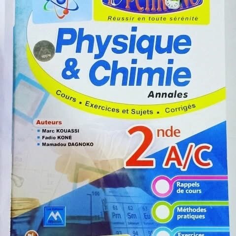 Annales Physique Chimie 2nde