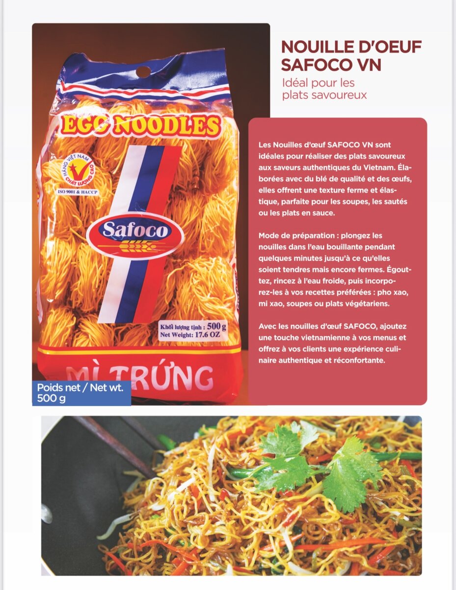 Nouilles aux Œufs Safoco 500g