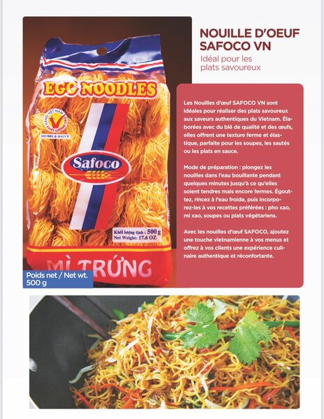 Nouilles aux Œufs Safoco 500g