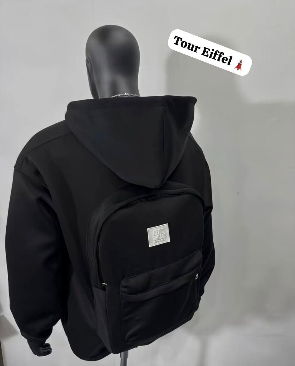 Sweat à capuche transformable Tour Eiffel