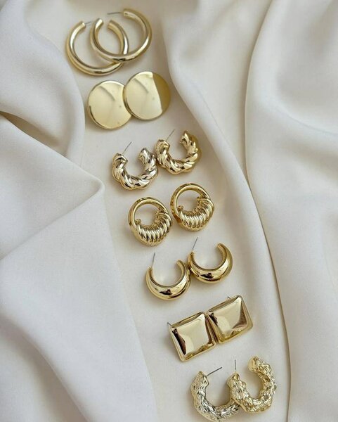 Boucles d'oreilles dorées