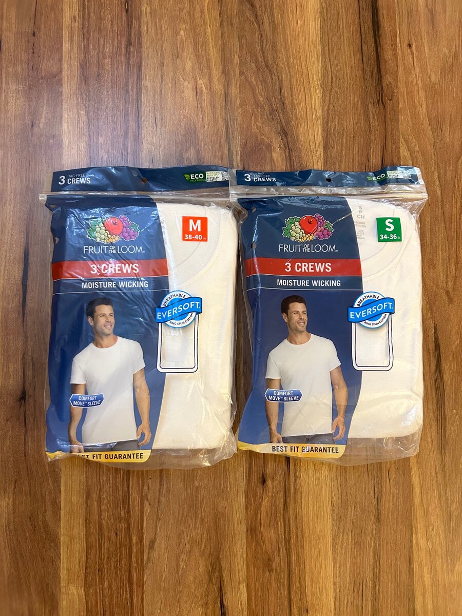 Hanes and Fruit of the Loom Underwear