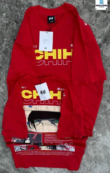 T-shirt rouge imprimé