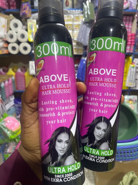 Above Hair Mousse & Hairspray