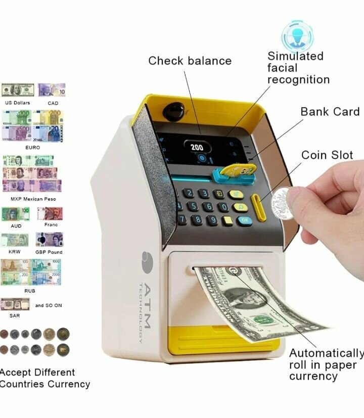 Coffre-fort bancaire jouet