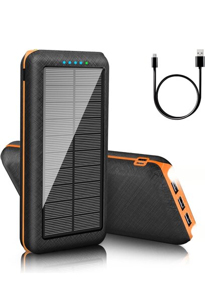 Portable Charger Solar Power Bank 30000mAh Battery Pack