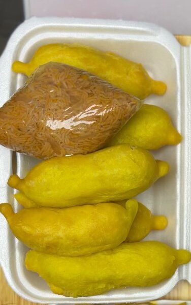 BEIGNETS JAUNES & VERMICELLES