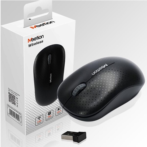 Souris sans fil + pile - Noir