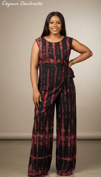 Tenue Femmes Tie-Dye Élégante