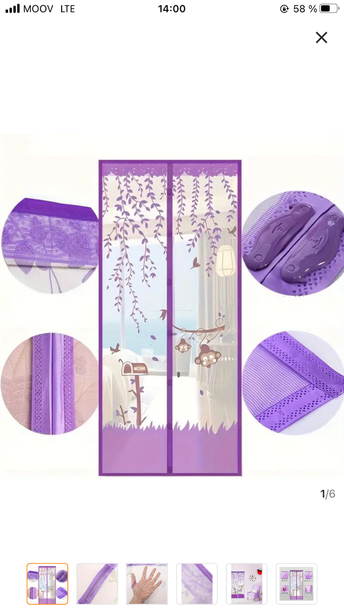 Rido Moustiquaire Magnétique