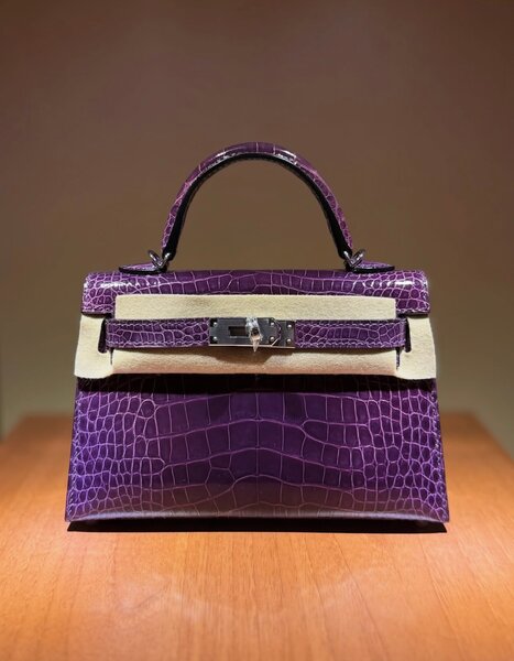 Sac à main en cuir exotique