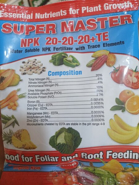 Super master NPK 20-20-20-TE