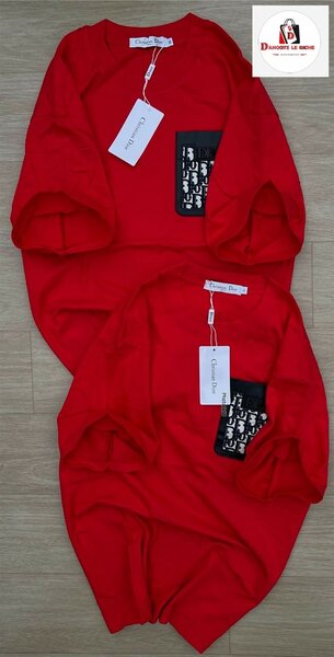 T-shirt rouge unisexe