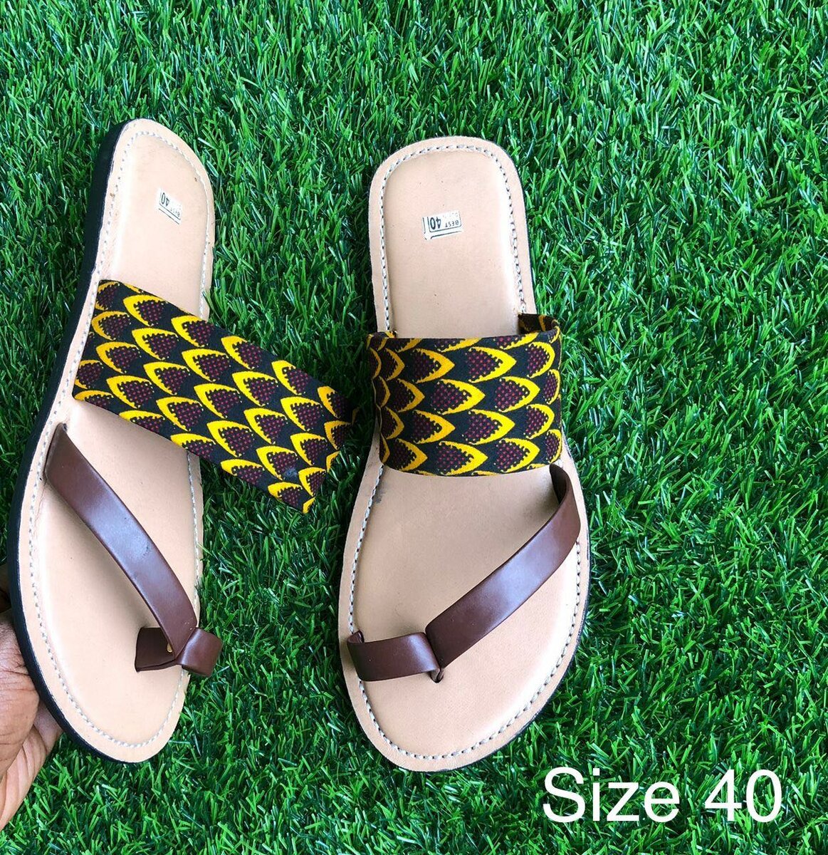 African fabric footwear
