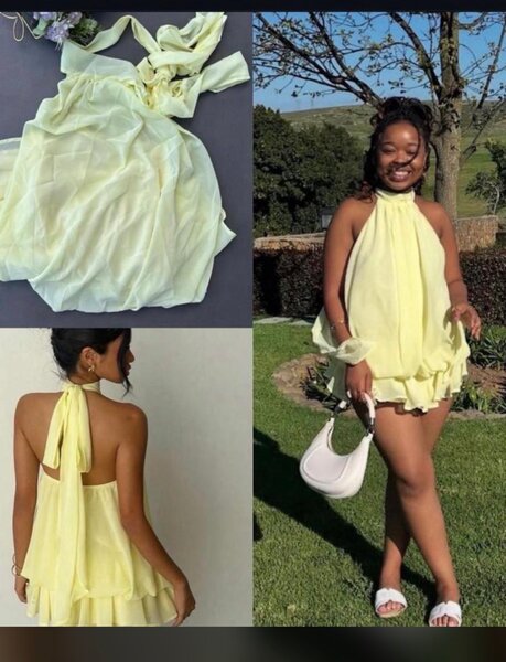 Robe dos nu en mousseline élégante