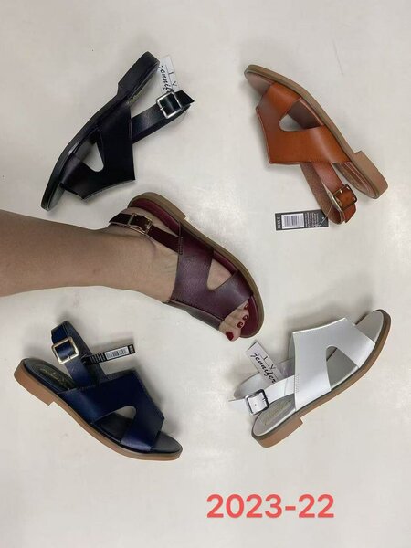 Sandales cuir élégantes femme