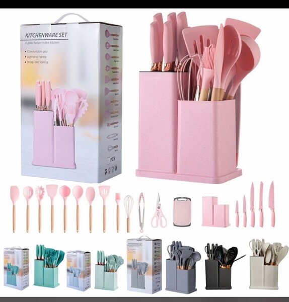 19pcs Silicone Ladle sets