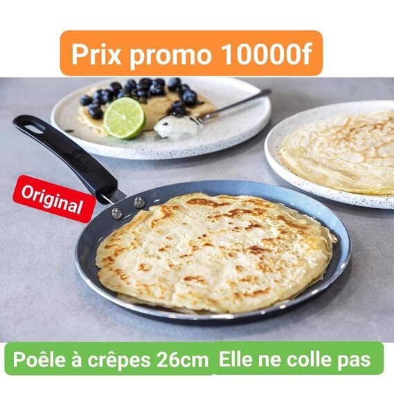 Poêle à Crêpes Antiadésive 26cm