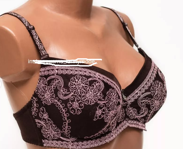 Бюстгальтер на косточках, мягкая тонкая чашка с изысканной вышивкой