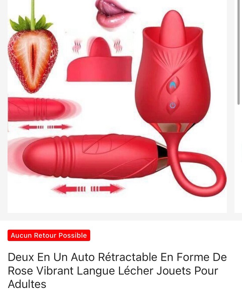 Vibromasseur Rose à Succion