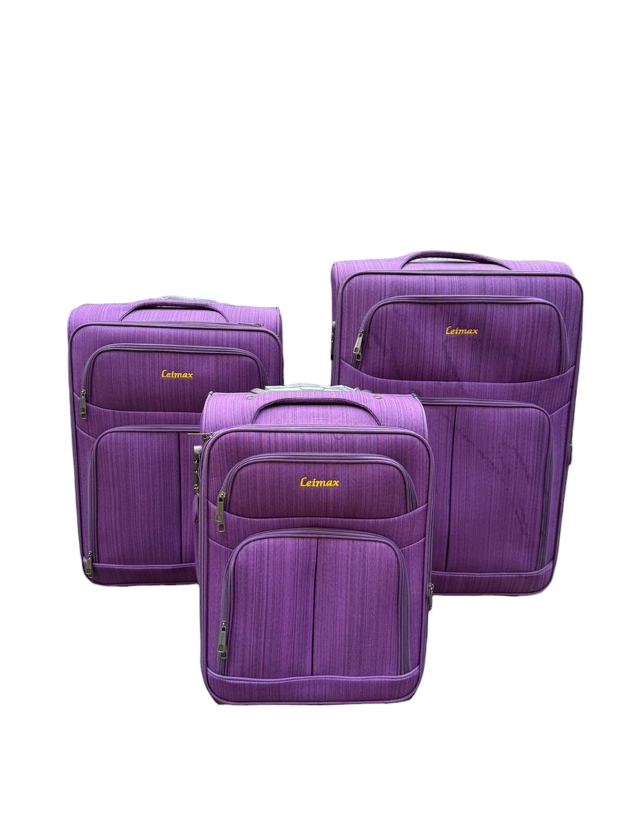 Set de valises 3 pièces à roulettes