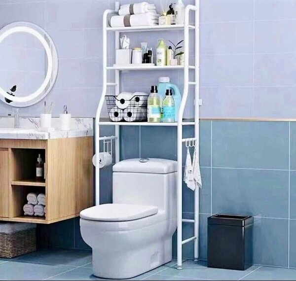 Étagère de salle de bain compacte