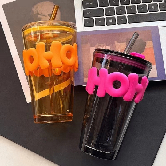 Beverage Slub Glass [with Non-Slip]