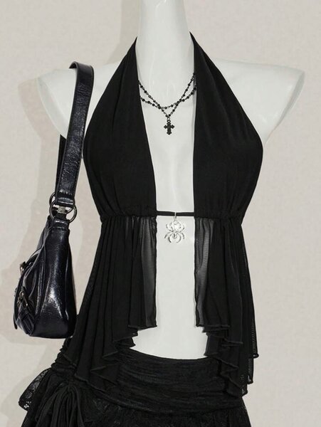 Haut Dos Nu Dentelle Femme